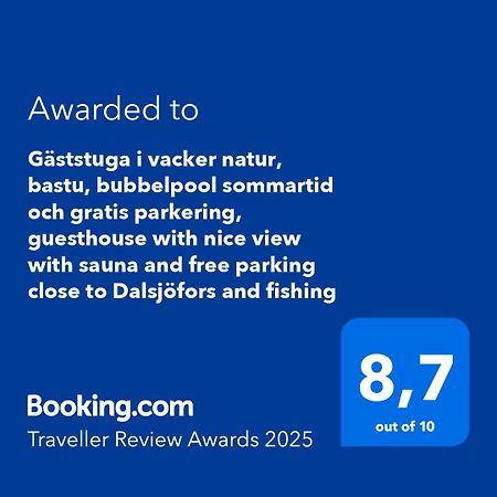 Gaeststuga I Vacker Natur, Bastu, Bubbelpool Sommartid Och Gratis Parkering Naera Ulricehamn Och Lassalyckan, Guesthouse With Nice View With Sauna And Free Parking Close To Dalsjoefors And Fishing Boras Luaran gambar