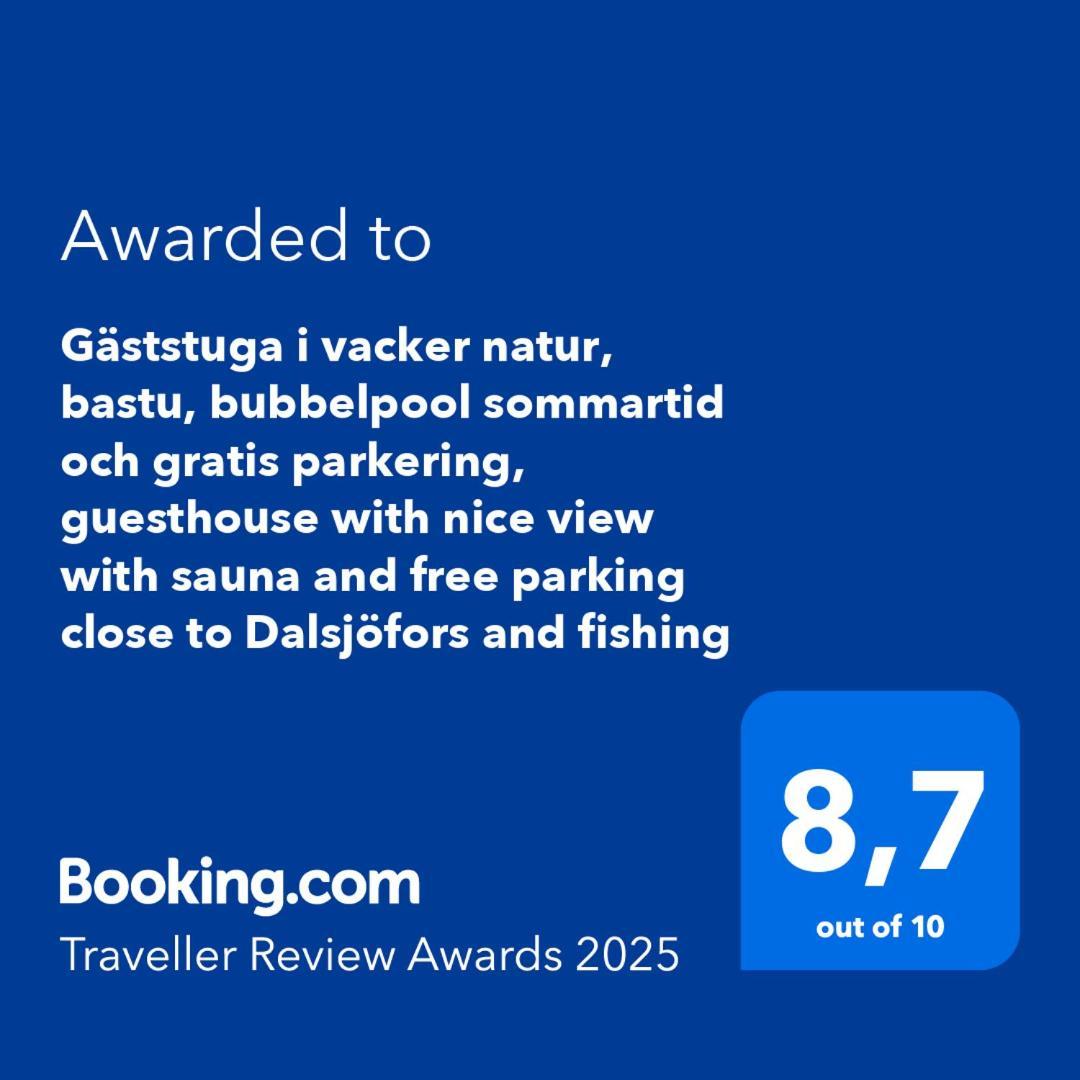 Gaeststuga I Vacker Natur, Bastu, Bubbelpool Sommartid Och Gratis Parkering Naera Ulricehamn Och Lassalyckan, Guesthouse With Nice View With Sauna And Free Parking Close To Dalsjoefors And Fishing Boras Luaran gambar